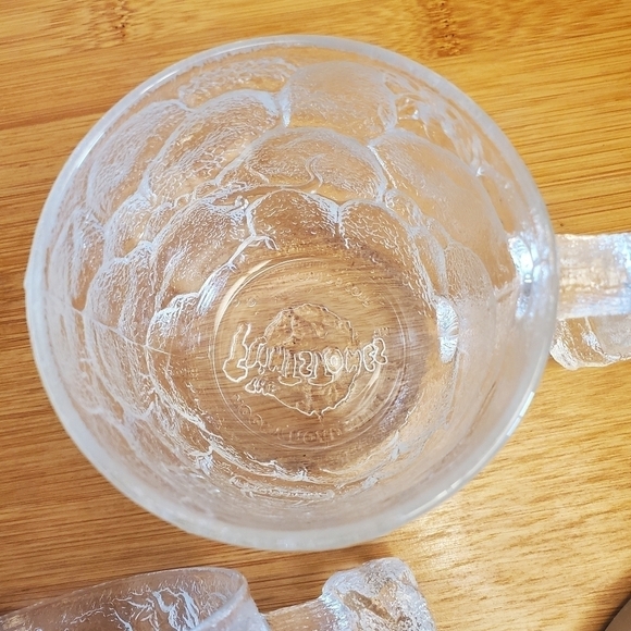 Set of 2 Flintstones McDonald's Rocky Road 3D Coffee Mugs Glass RocDonalds 1993 - Picture 8 of 12